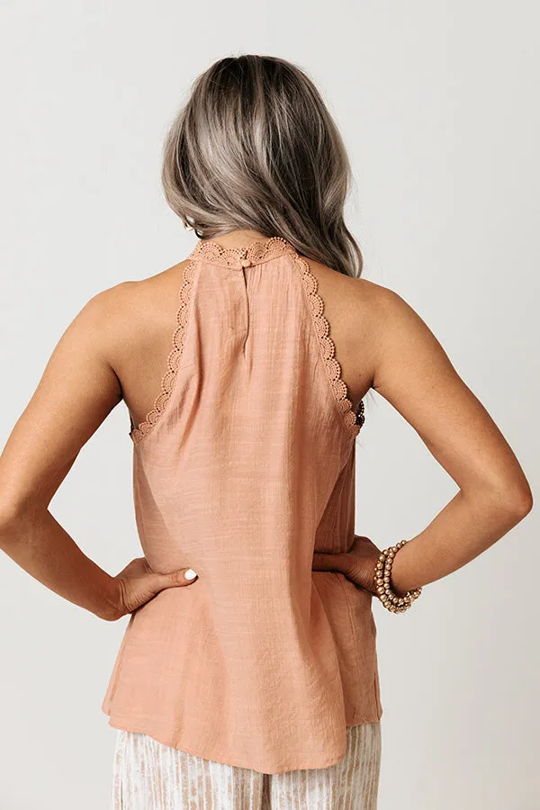 All Together Now Tank In Rustic Rose