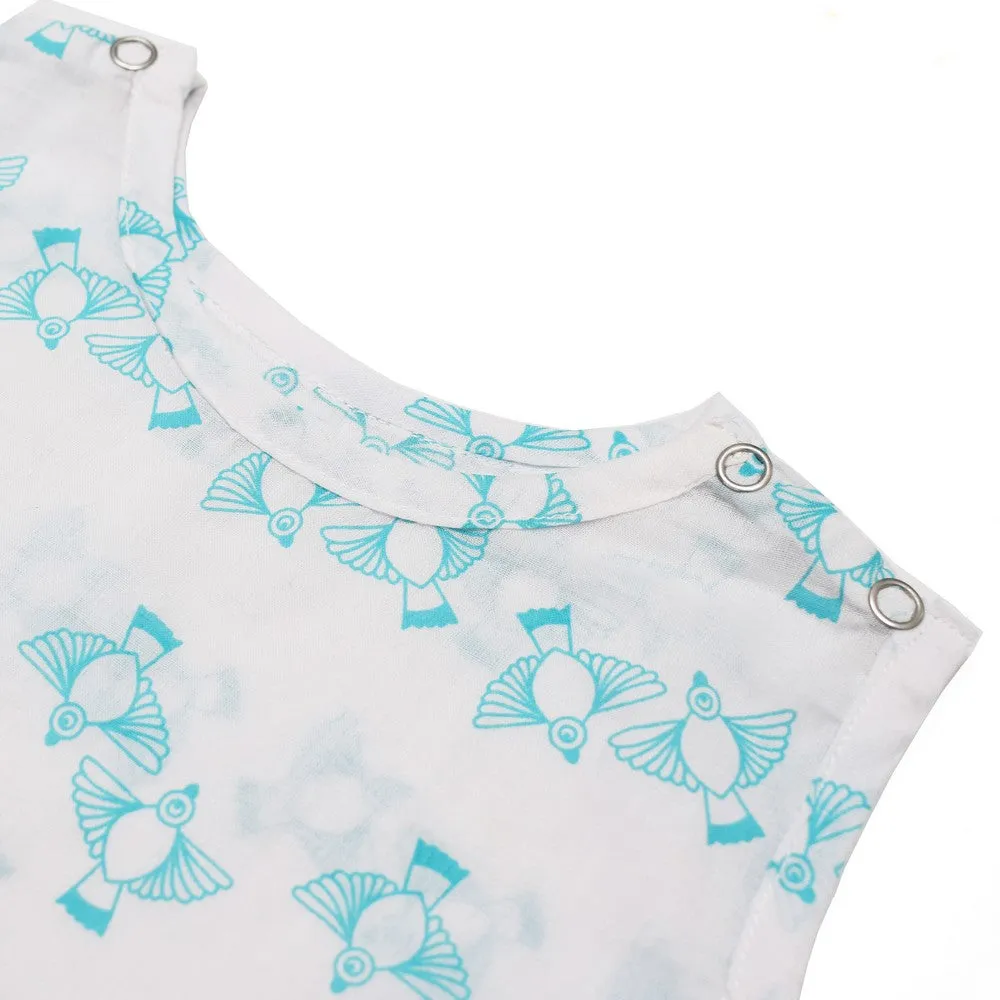 Blue Parrot Cotton Jabla