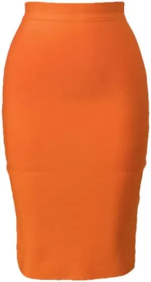 Bollrllr Ladies Wrap Hip Skirt Knee High Waist Hip Lifting Pencil Skirt Party Business Formal Dress