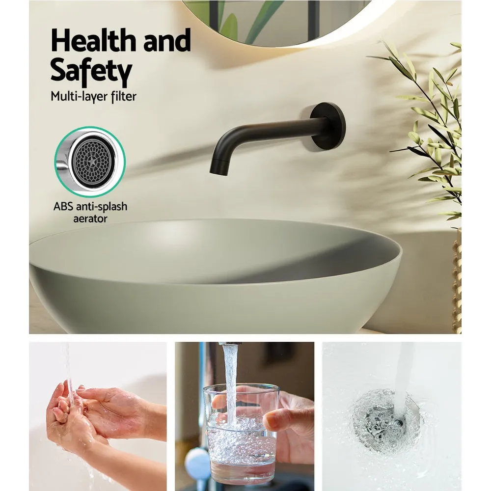 Cefito Bathroom Spout Tap Water Outlet Bathtub Wall Mounted Black