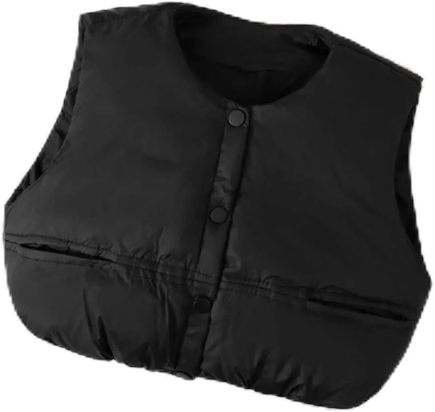 Girls Boys Vests Outerwear Puffer Vest Soft Lined Insulation Waistcoat Convenient Folding Storage