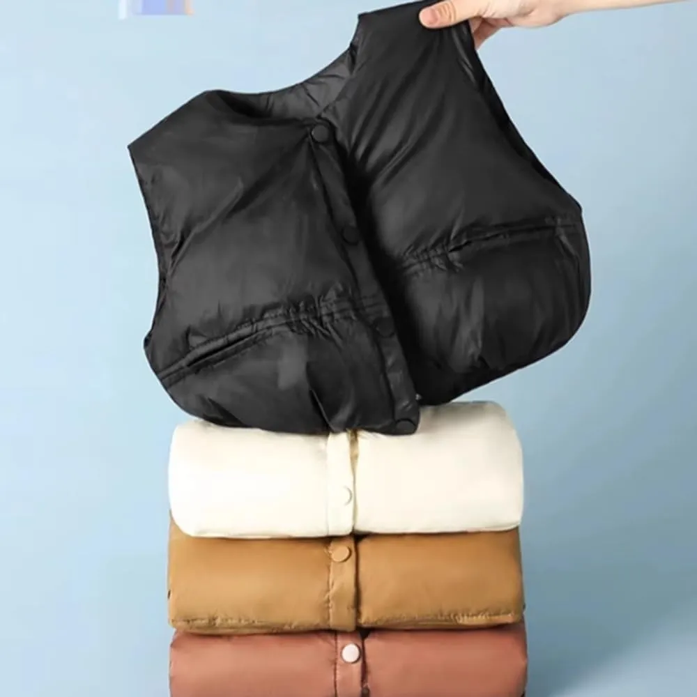 Girls Boys Vests Outerwear Puffer Vest Soft Lined Insulation Waistcoat Convenient Folding Storage