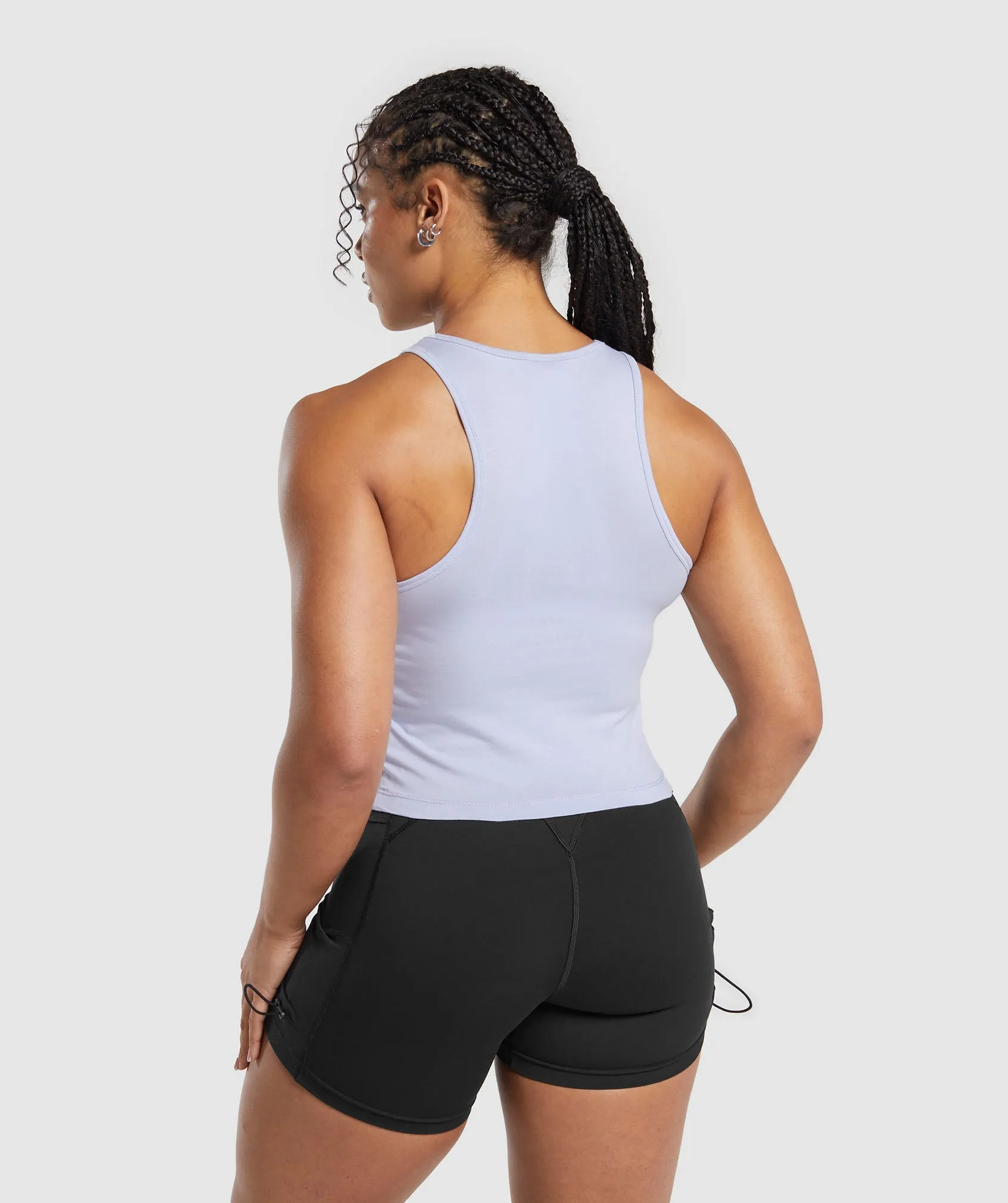 Sure! Here’s an optimized title for the product:

Gymshark Womens Essential Cotton Midi Tank Top - Elegant Silver Lilac

This title includes modifiers that enhance the description of the product.