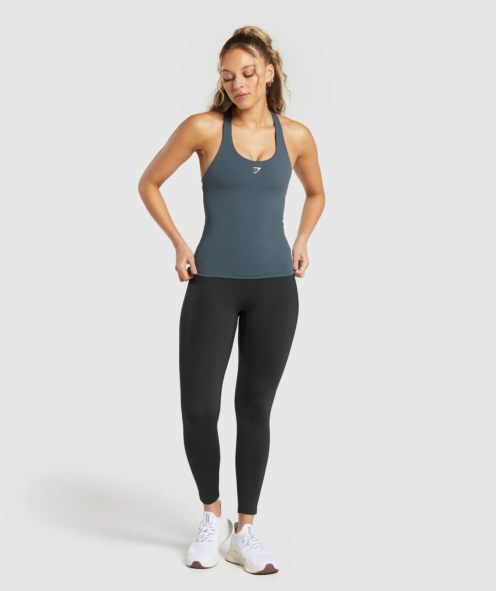 Gymshark Everyday Shelf Cami Tank - Titanium Blue