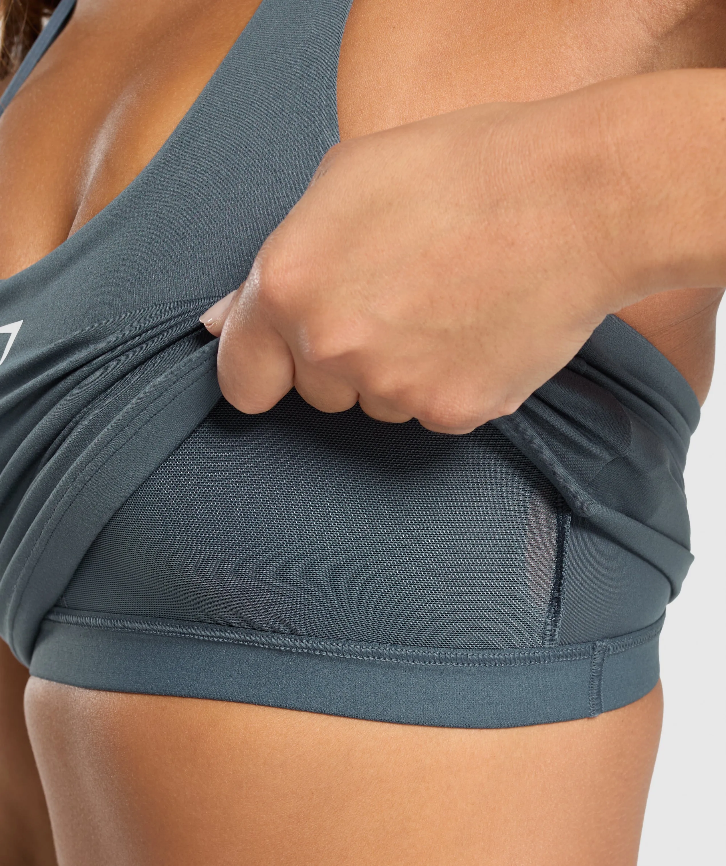 Gymshark Everyday Shelf Cami Tank - Titanium Blue