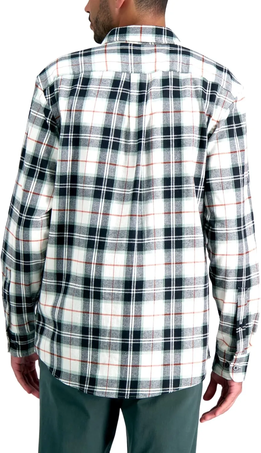 Haggar Men's Classic Plaid Flannel Shirt