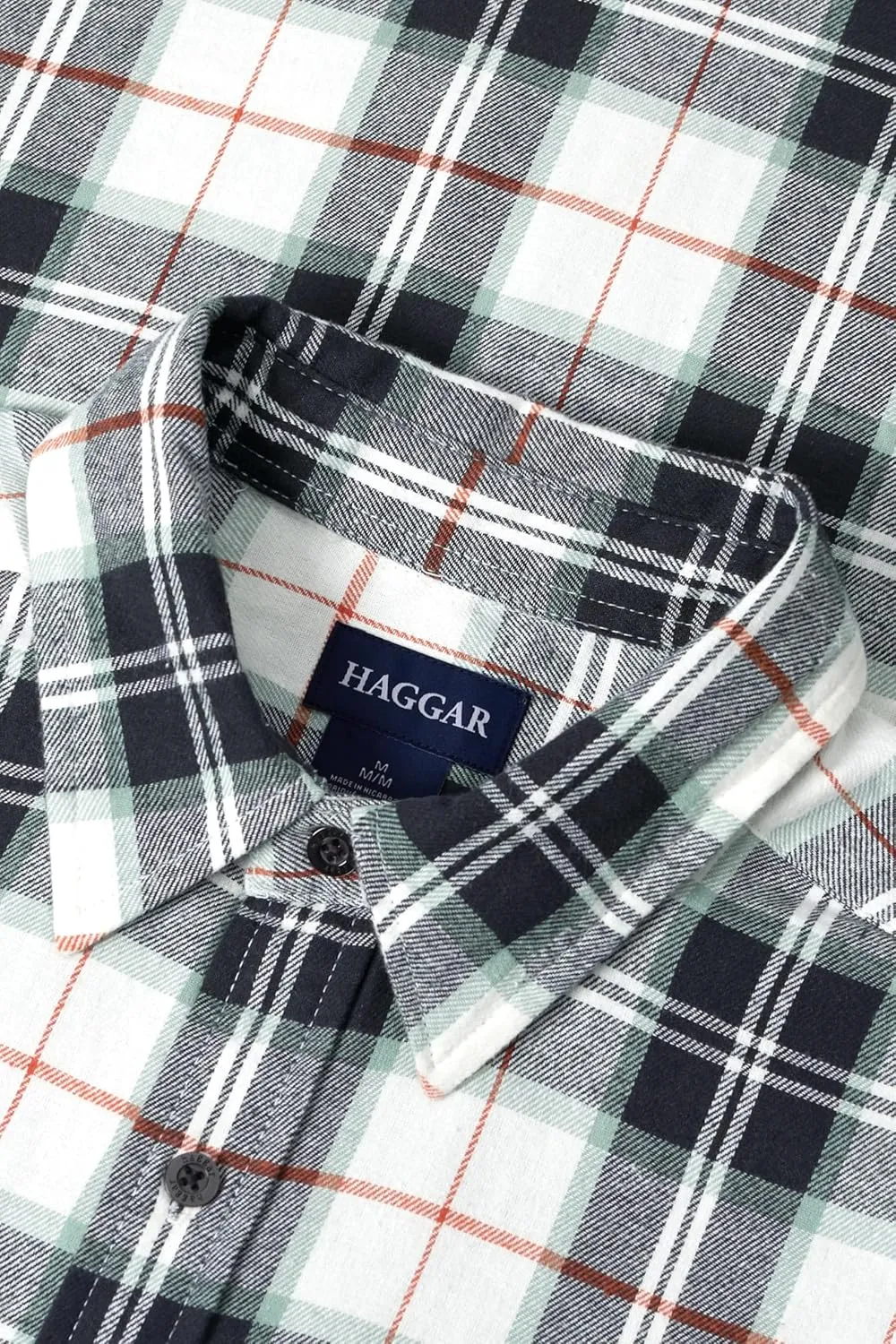 Haggar Men's Classic Plaid Flannel Shirt