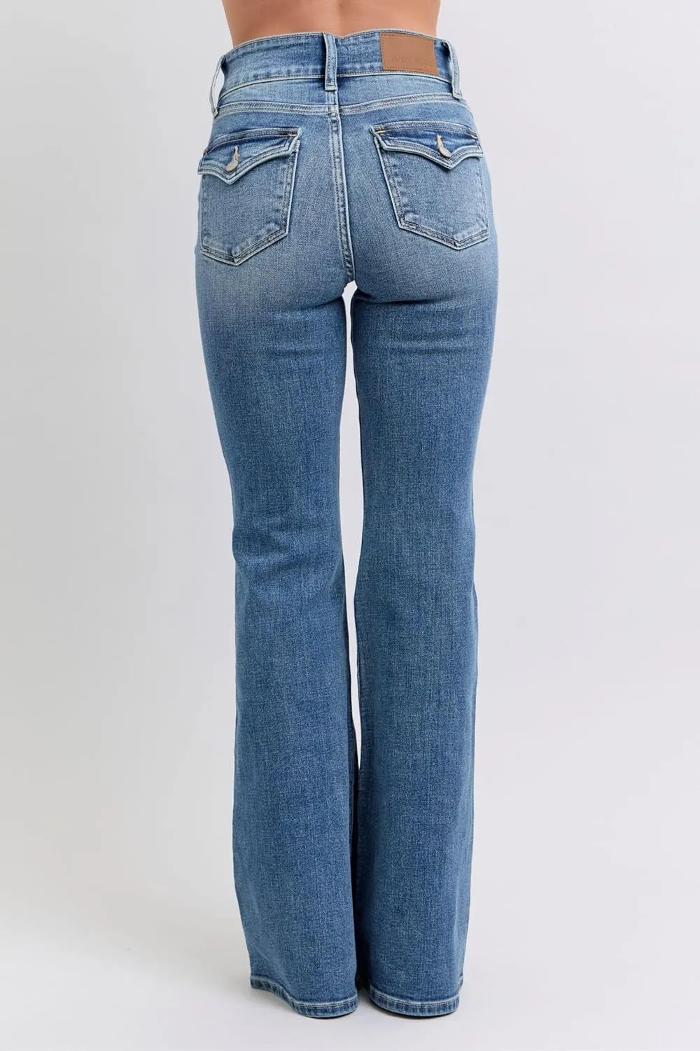 Judy Blue High-Waisted Flare Jeans with Tint  Classic, Comfortable, and Stylish Denim - 82630
