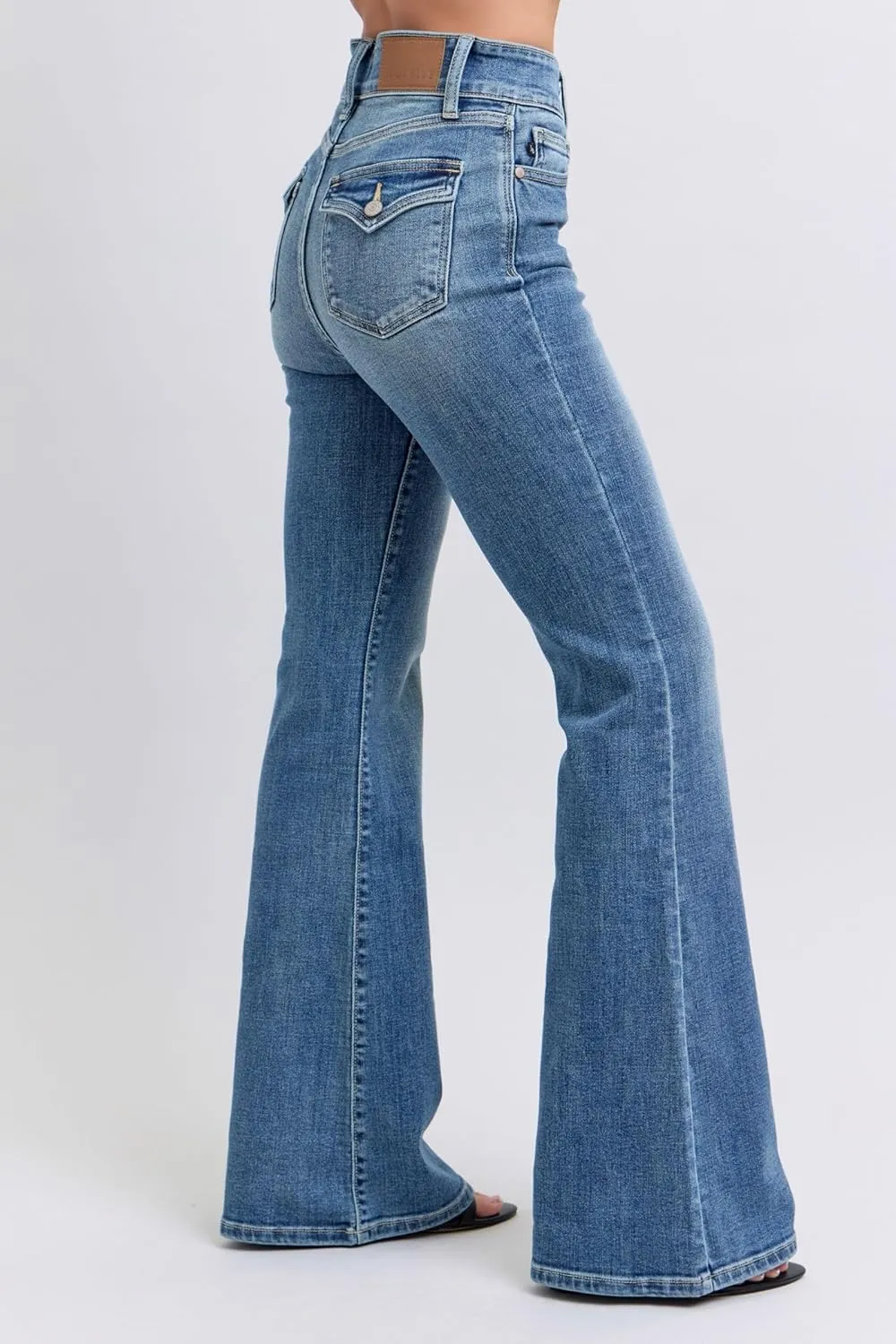 Judy Blue High-Waisted Flare Jeans with Tint  Classic, Comfortable, and Stylish Denim - 82630