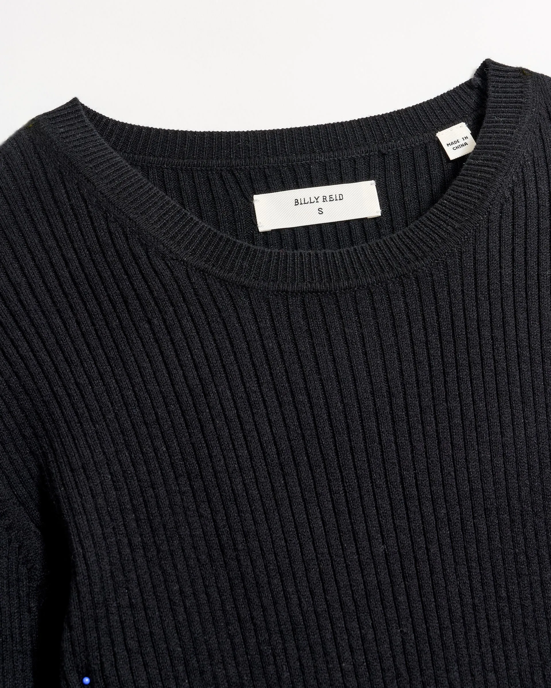Long Sleeve Rib Crew