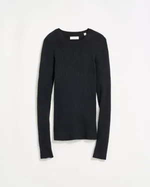 Long Sleeve Rib Crew