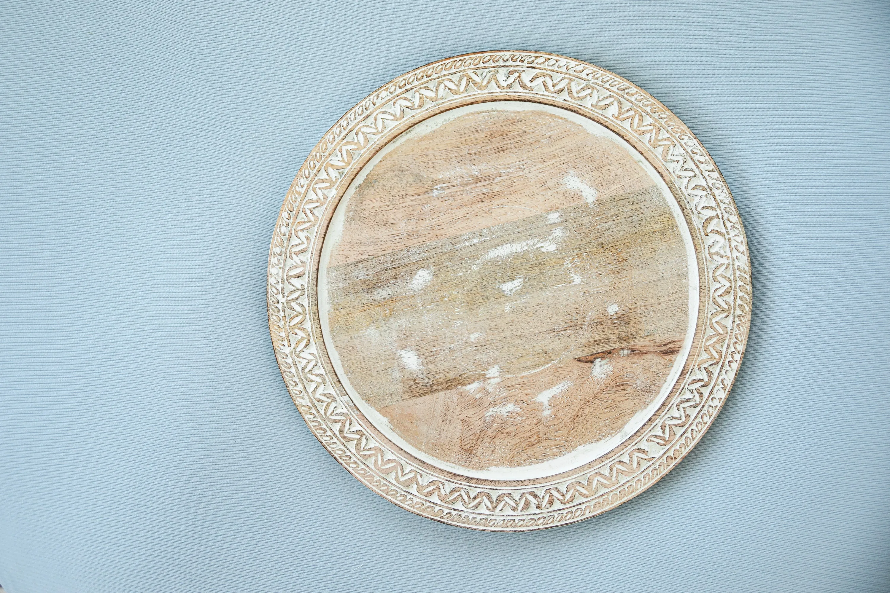 Mango Wood Round Tray