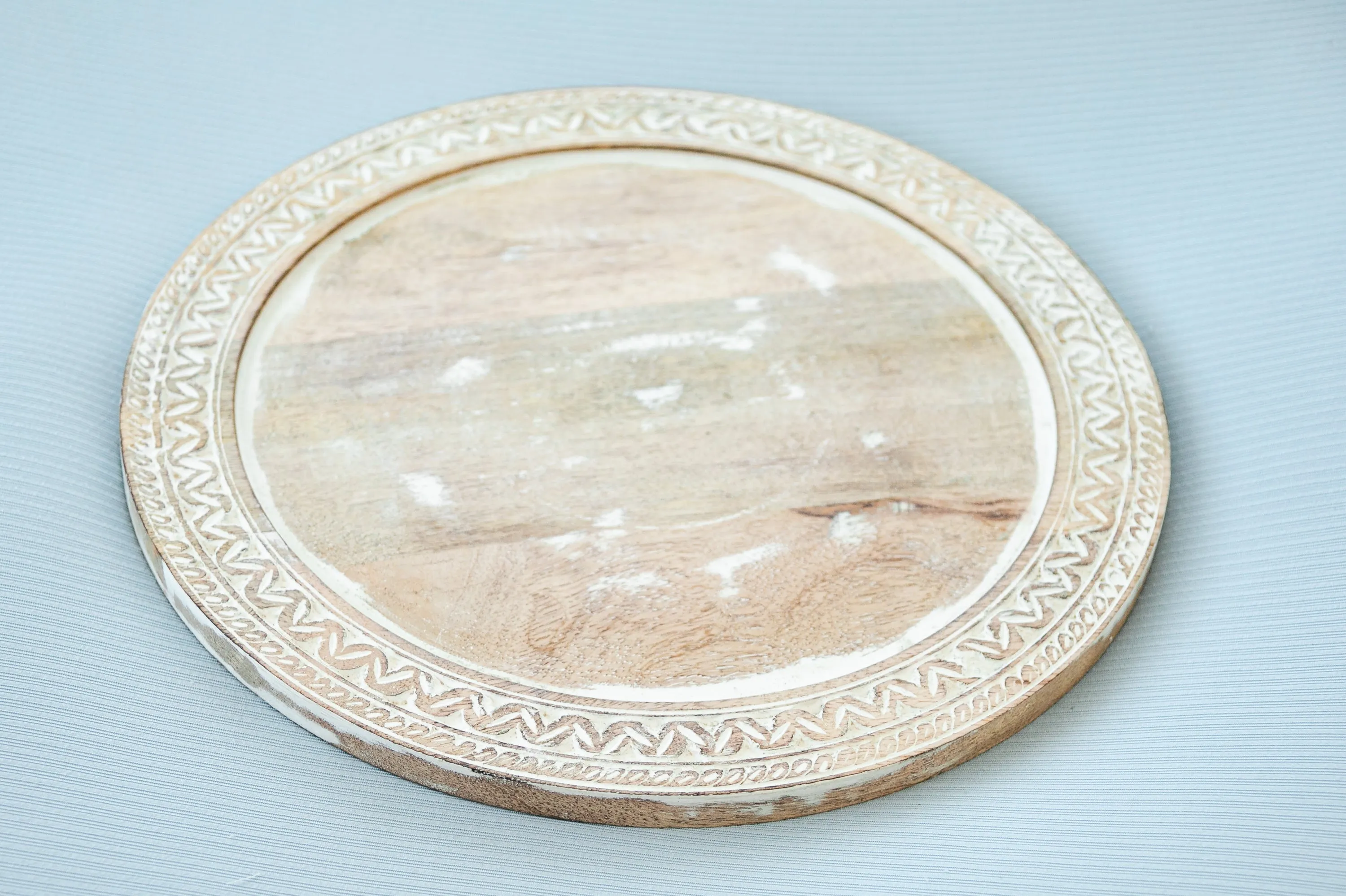 Mango Wood Round Tray
