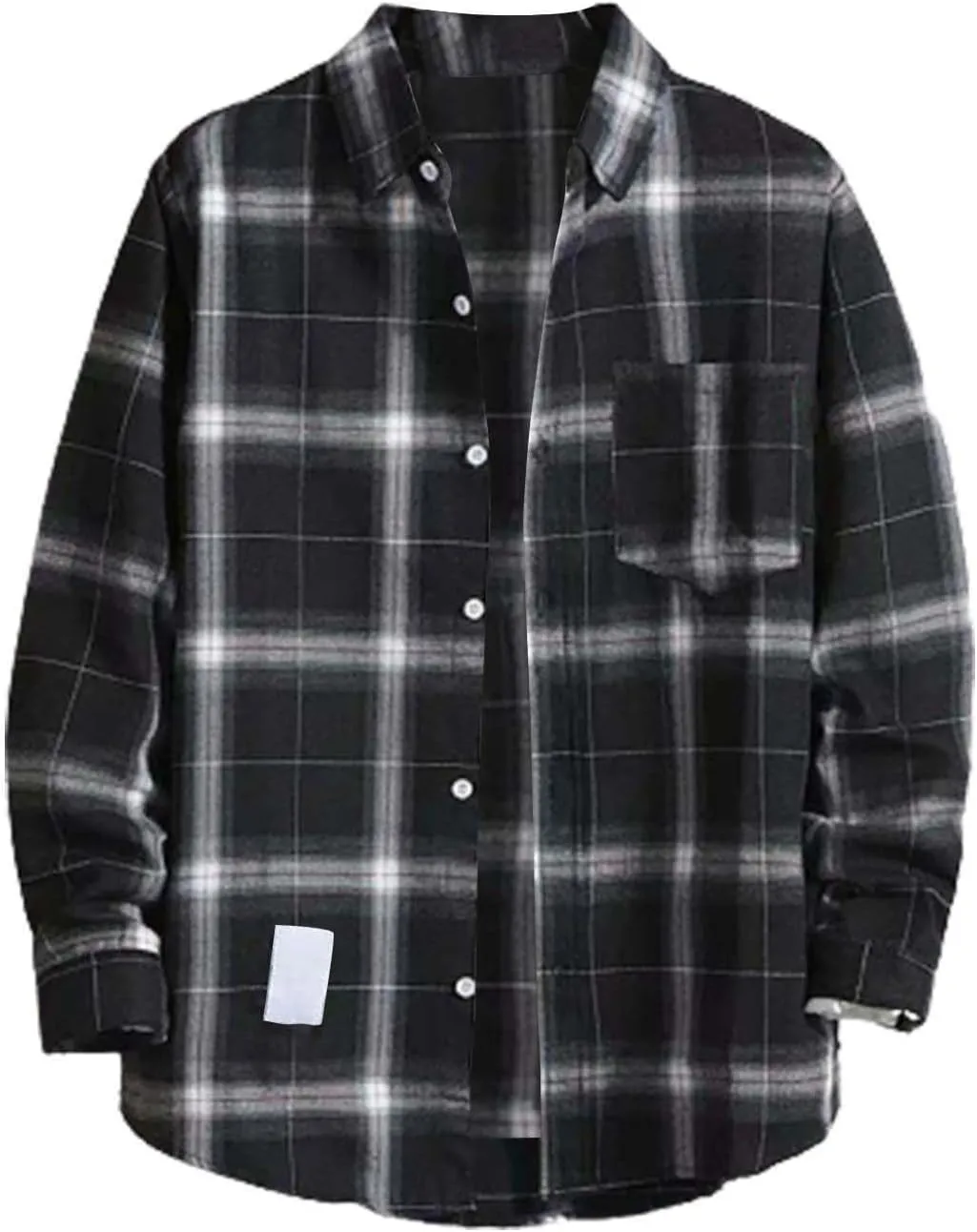 Mens Shirts Long Sleeve Casual 2025 T-Shirts Fashion Plaid Summer Classic Solid Tee Tops,Clothes,Y2K Summer Tops
