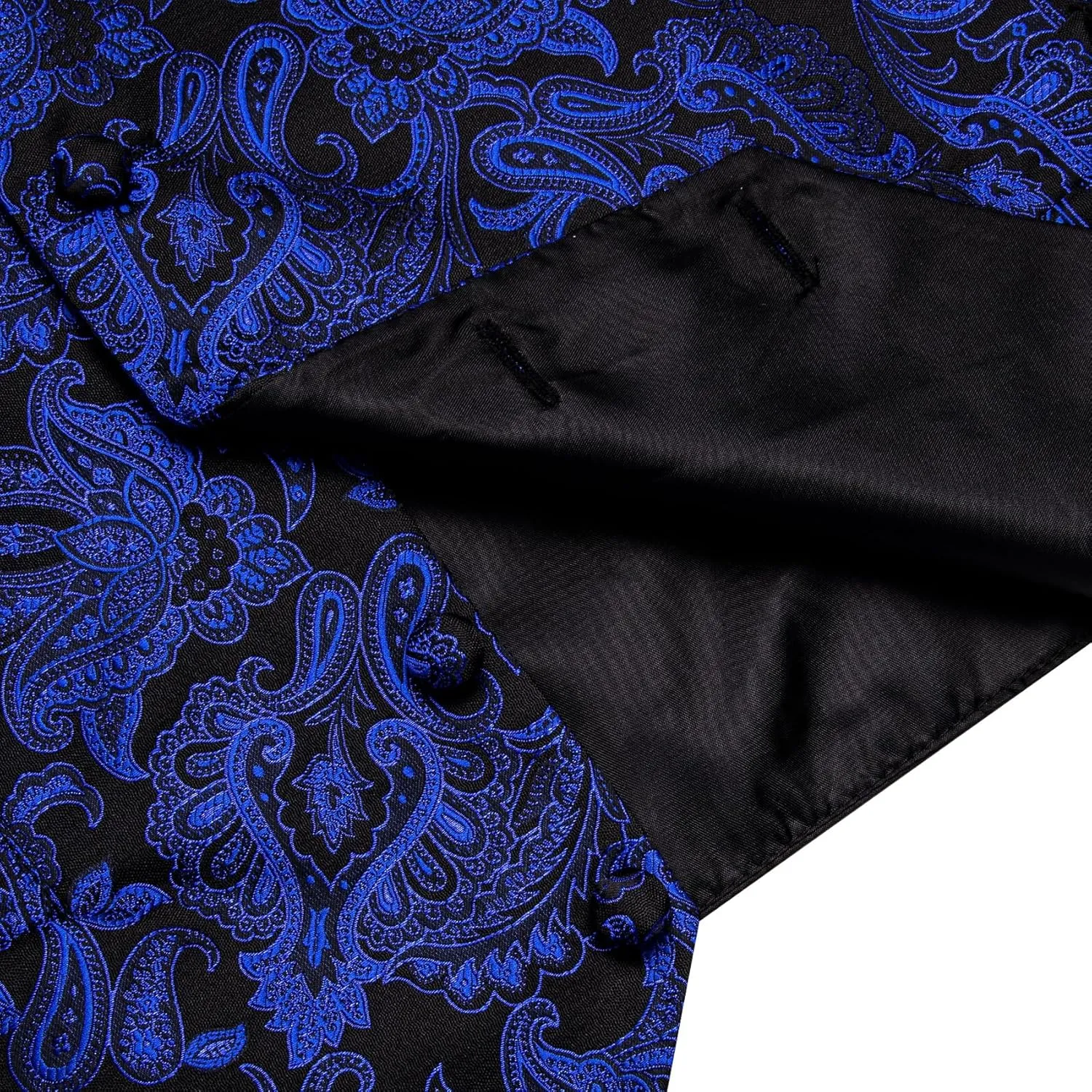 Mens Victorian Vest Tie Set Silk Paisley Suit Vests Formal Waistcoat Gothic Steampunk Vest with Notched Lapels