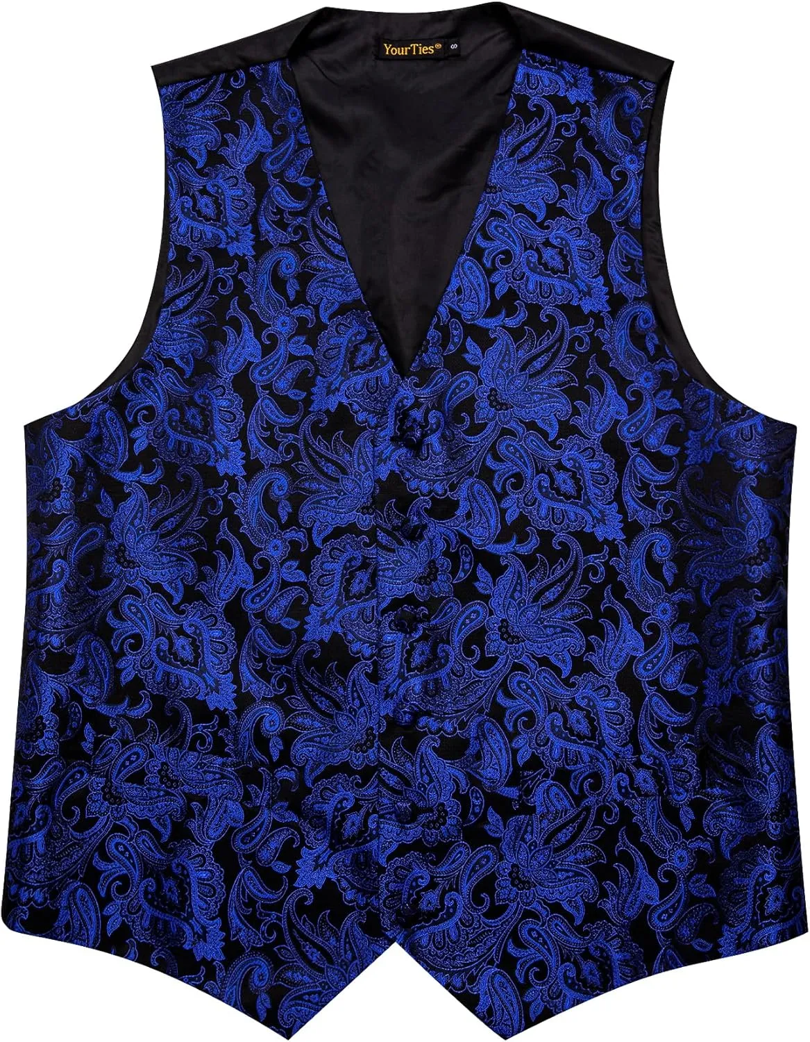 Mens Victorian Vest Tie Set Silk Paisley Suit Vests Formal Waistcoat Gothic Steampunk Vest with Notched Lapels