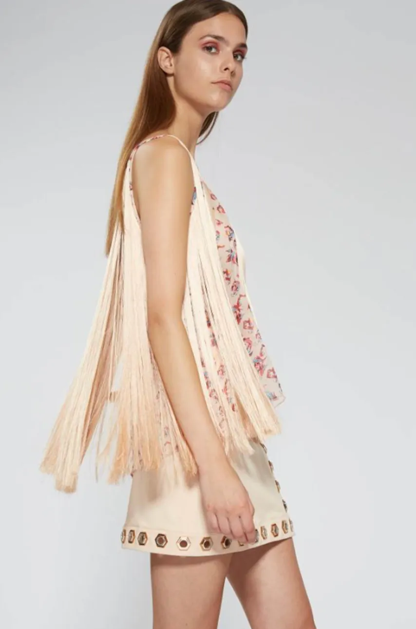 Microfluid Silk Top