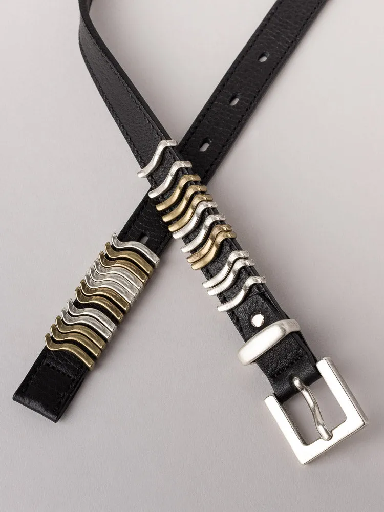 Sleek Black Mix Mini Rattle Belt - Enhanced Design