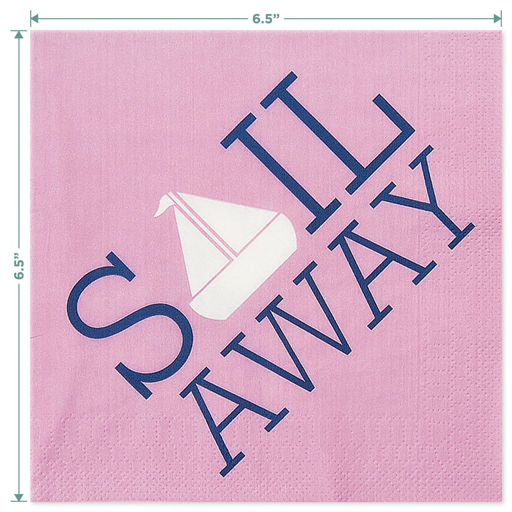 Nautical Girl Party Pack - Paper Plates, Napkins, Table Cover, and Cups (16 Plates, Napkins, & Cups)