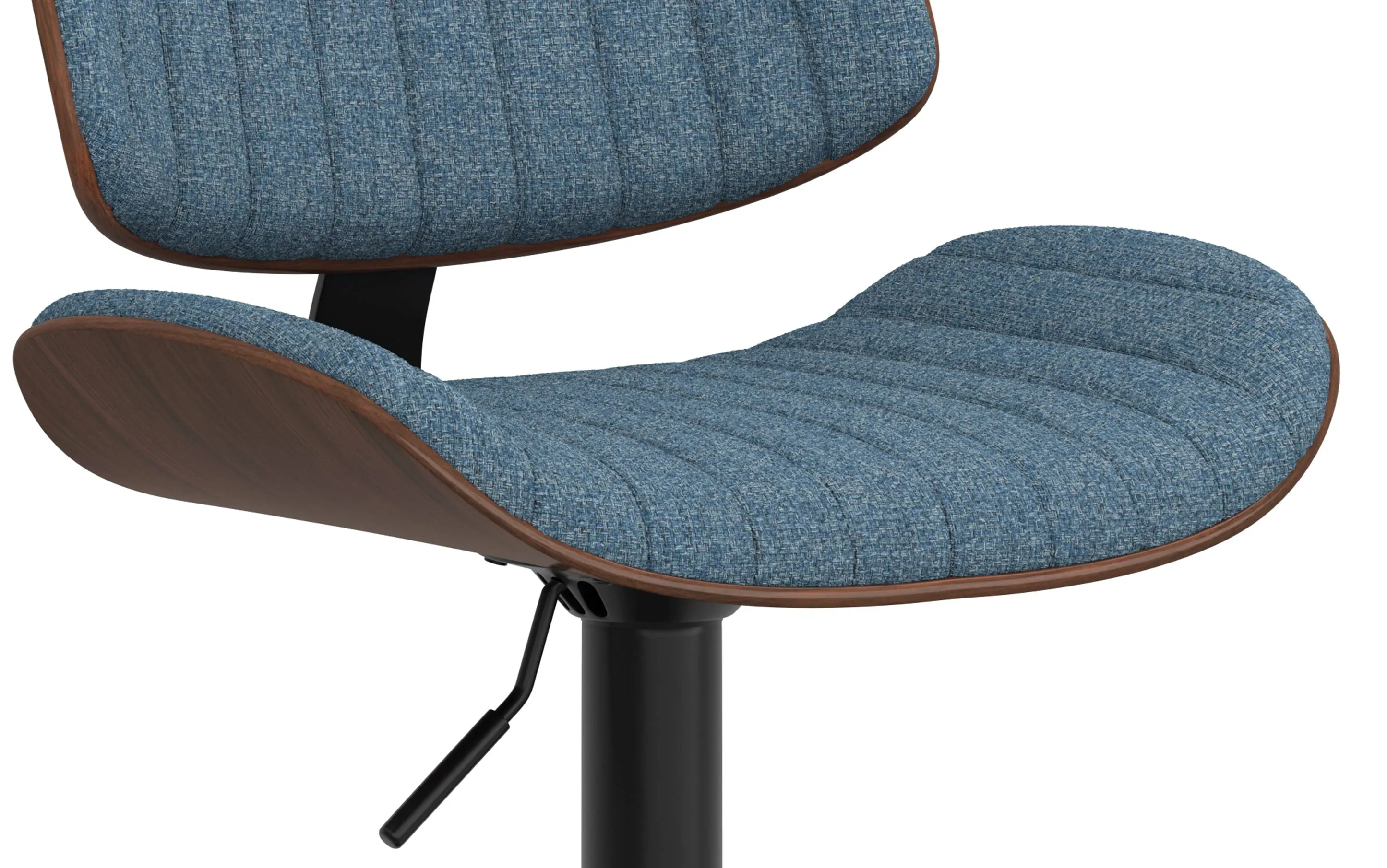 Novak Adjustable Swivel Bar Stool in Linen