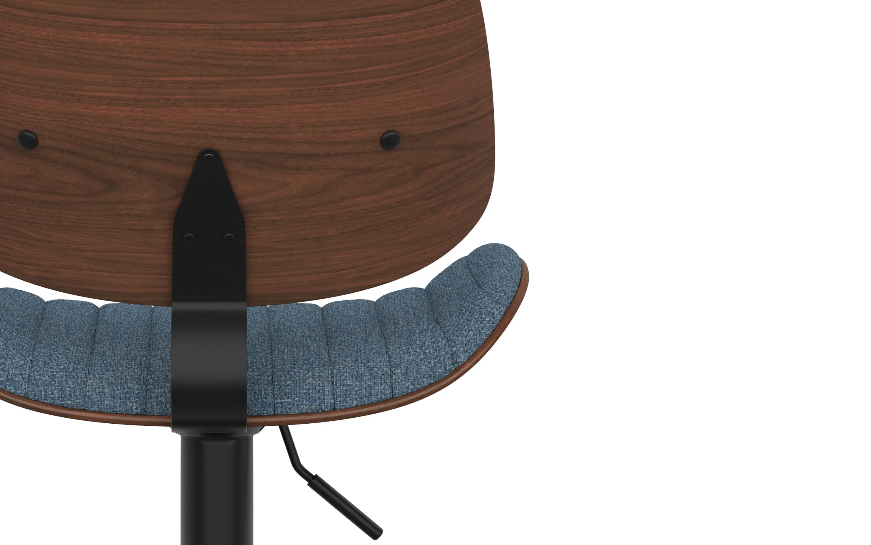 Novak Adjustable Swivel Bar Stool in Linen