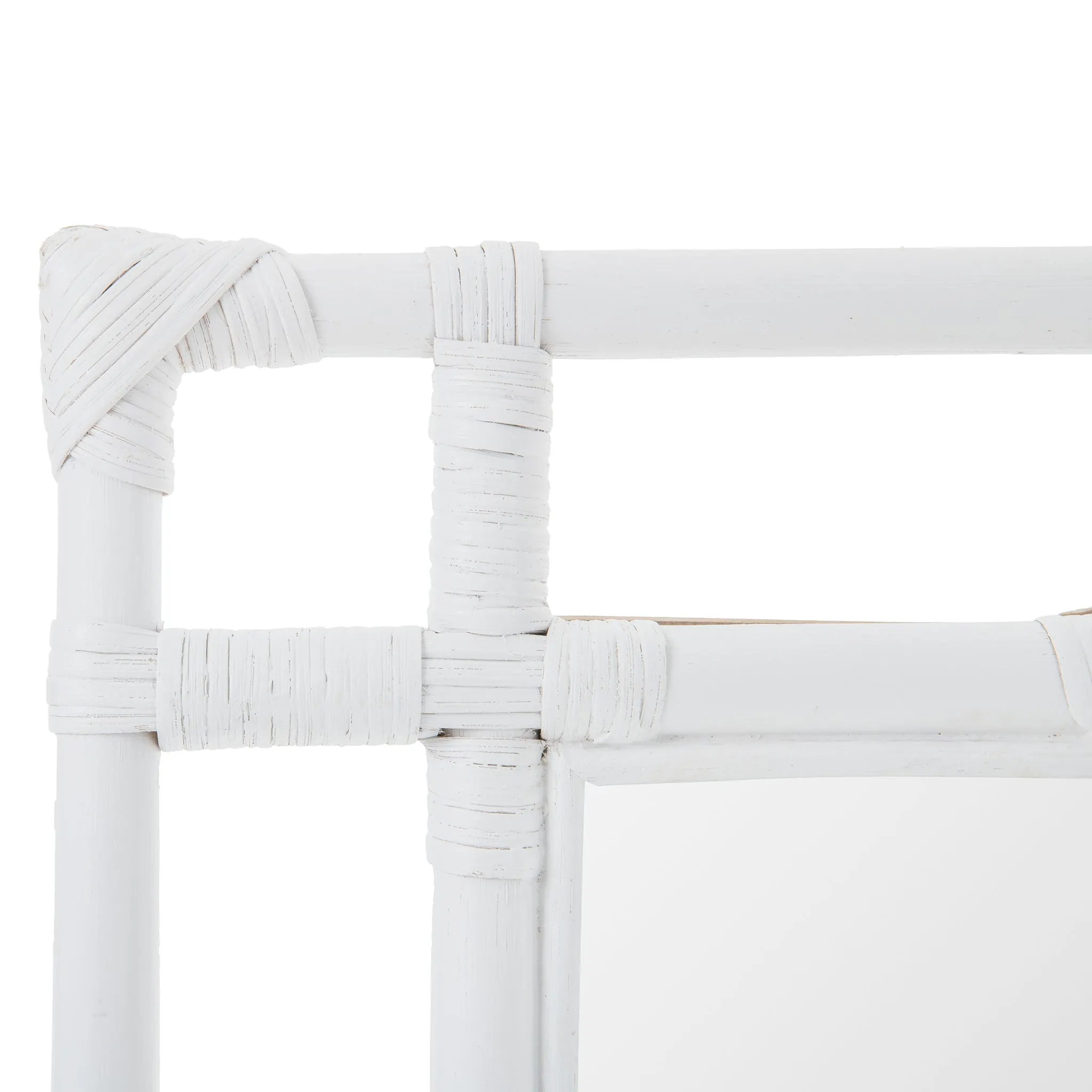 Rectangular Rattan Decorative Chippendale Wall Mirror