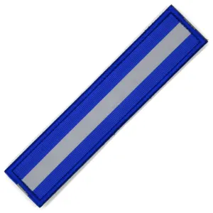 Reflective Safety Nylon Patch Blue/Gray