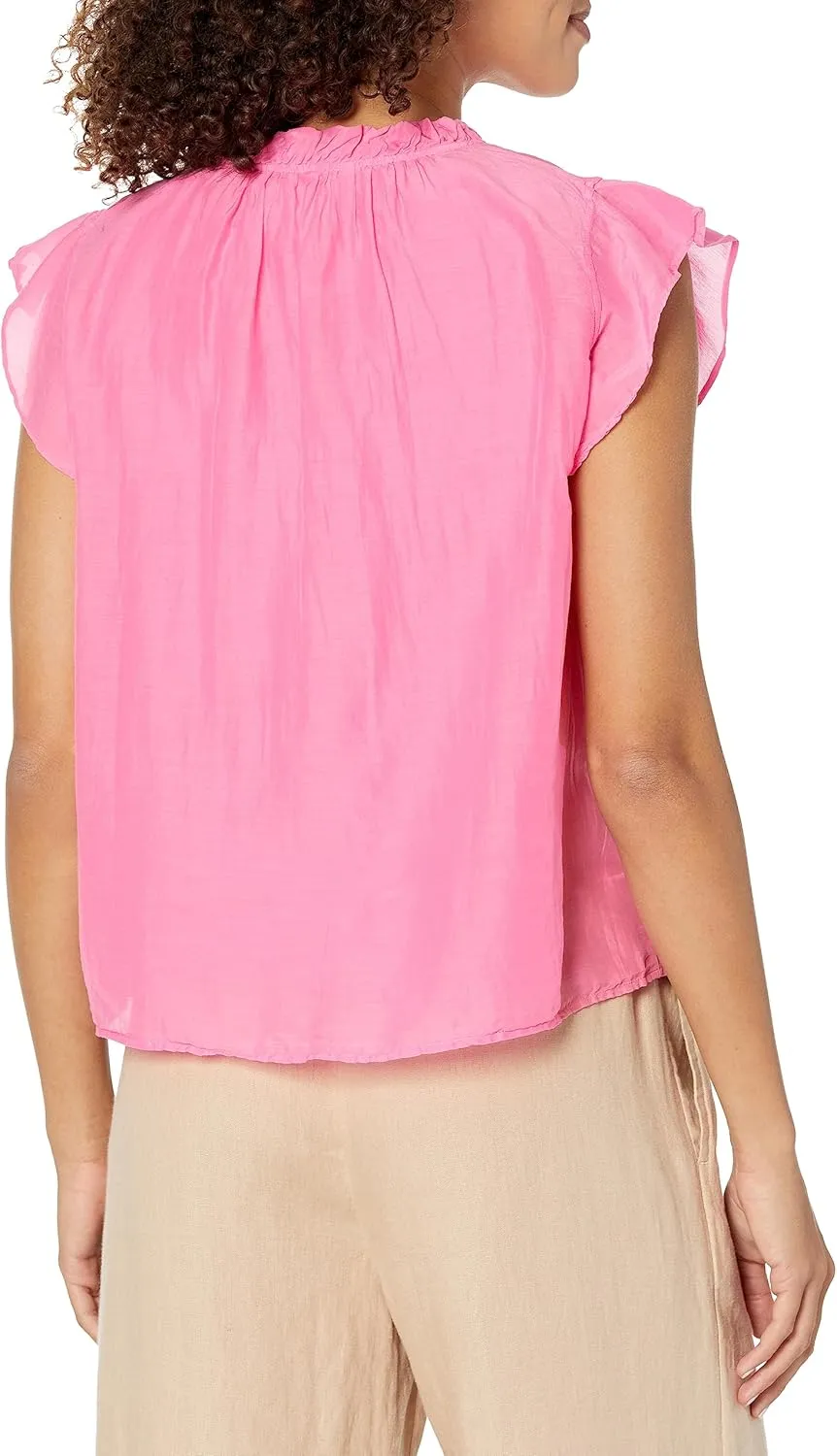 Velvet by Graham & Spencer Women's Melanie Silk Cotton Voile Top