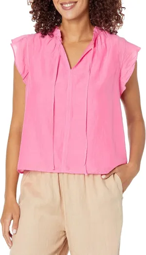 Velvet by Graham & Spencer Women's Melanie Silk Cotton Voile Top